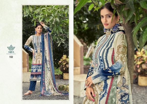 Aqsa Farah Festive Wear Cambric Cotton Designer Dress Material Collection